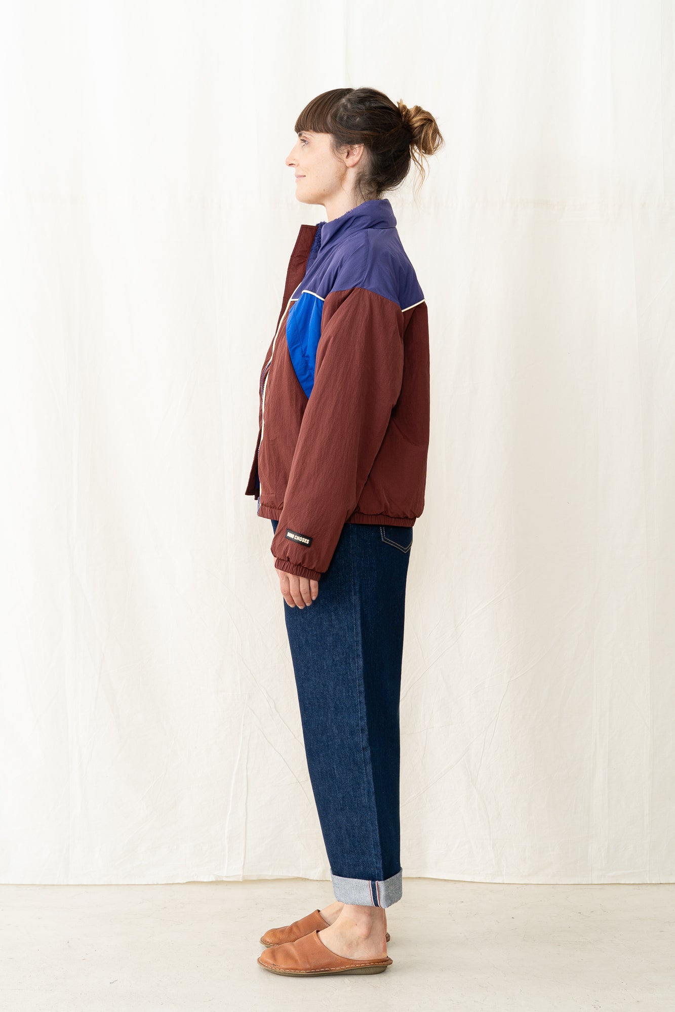 Bobo Choses Color Block Nylon Sherpa Puffer