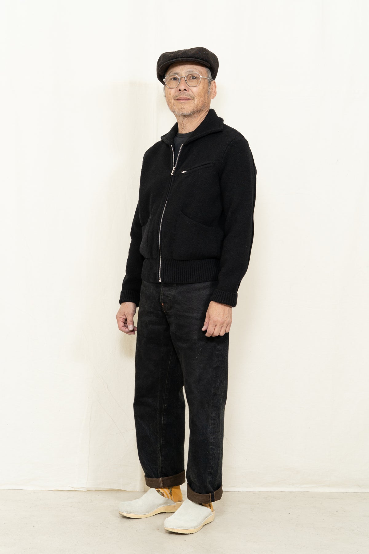 Max Rohr MAX 3 Wool Zip Jacket in Black