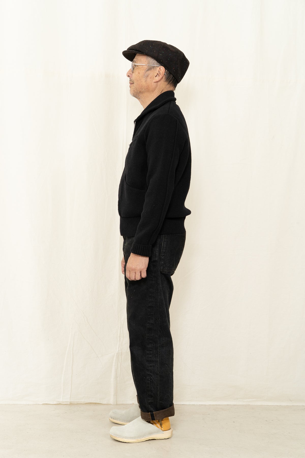 Max Rohr MAX 3 Wool Zip Jacket in Black