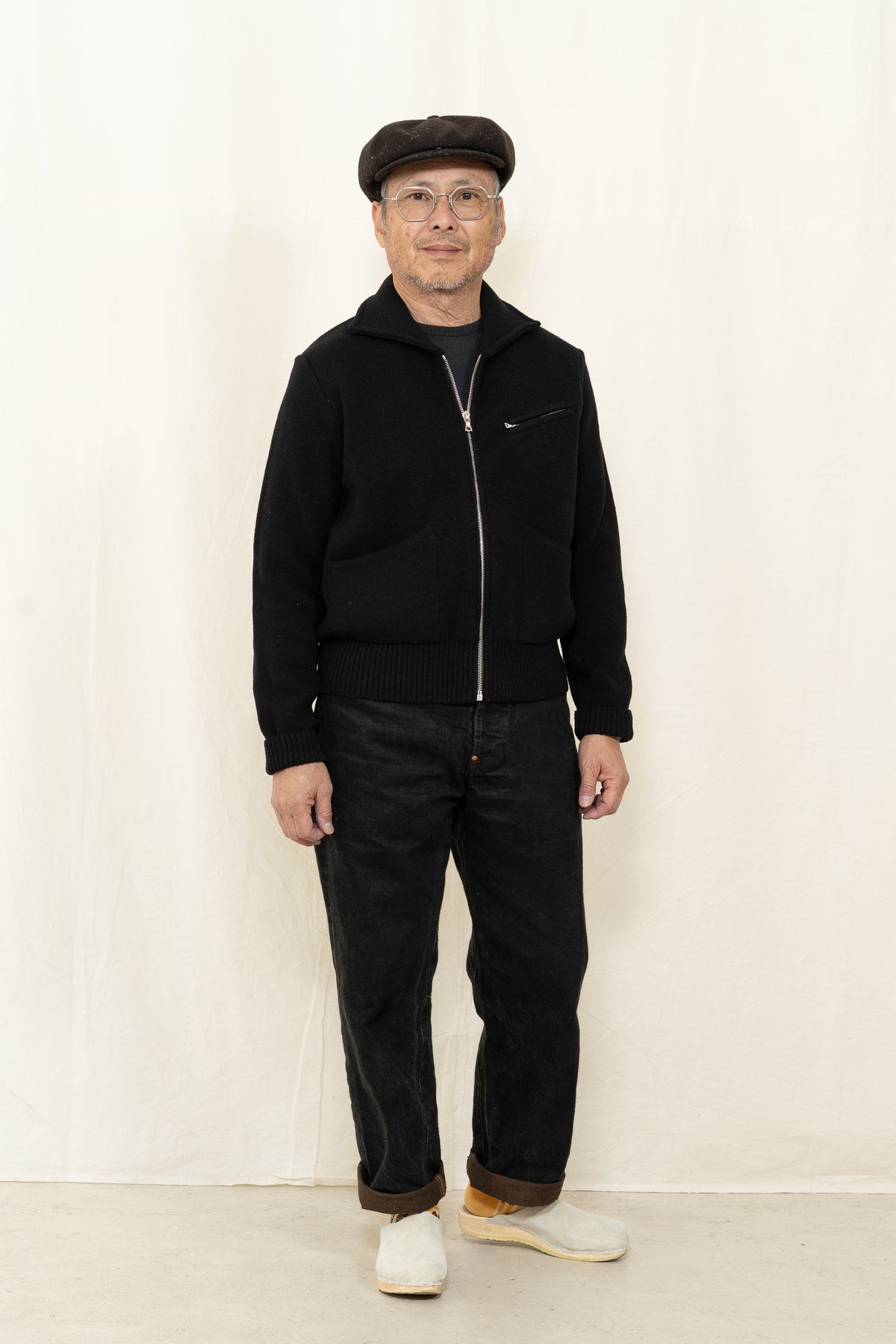 Max Rohr MAX 3 Wool Zip Jacket in Black