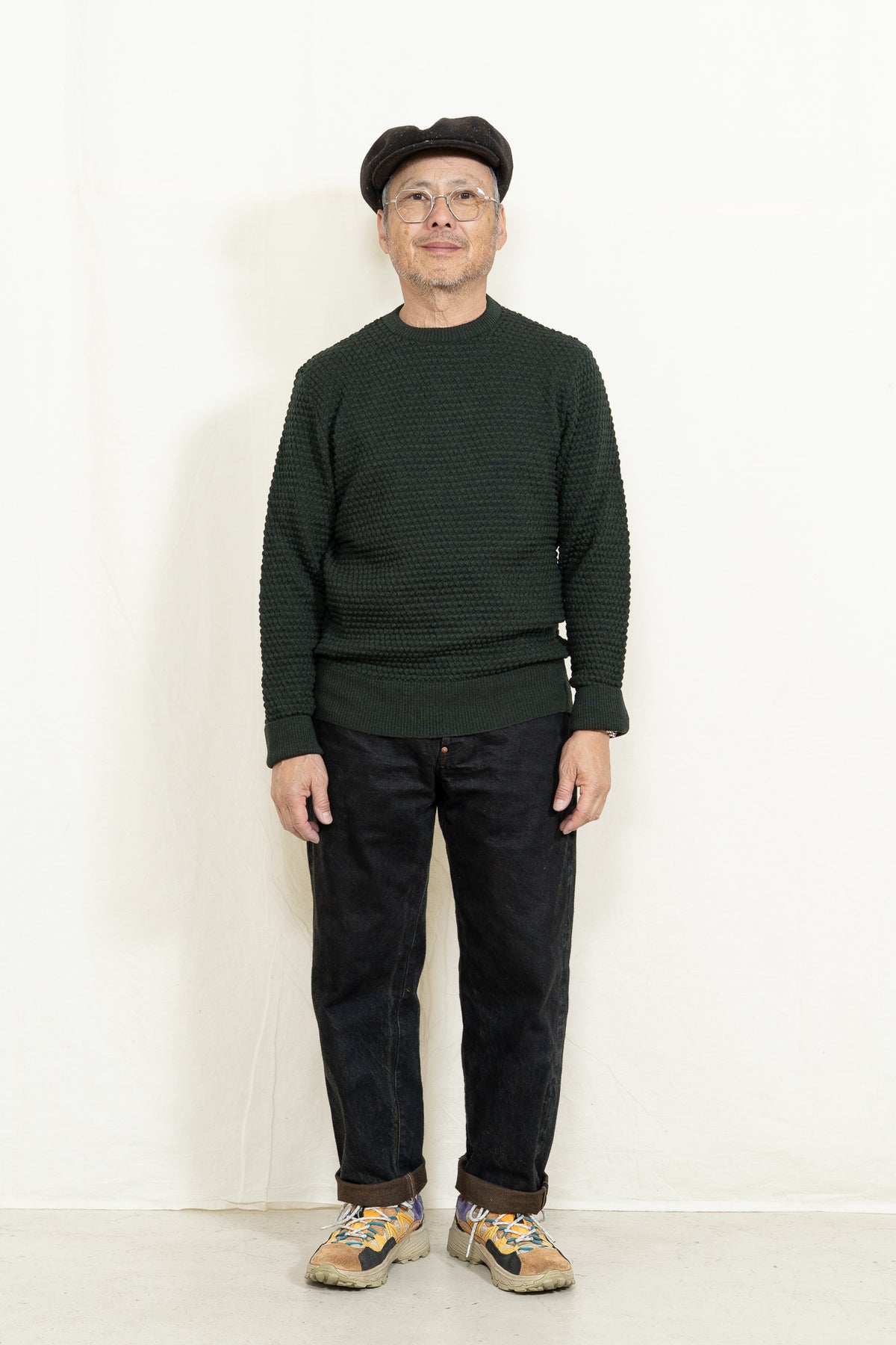 GRP TEC2 L/S Crewneck Sweater in Dark Green