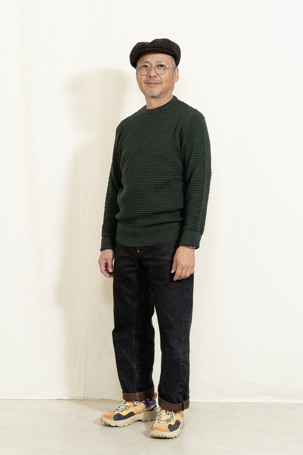 GRP TEC2 L/S Crewneck Sweater in Dark Green