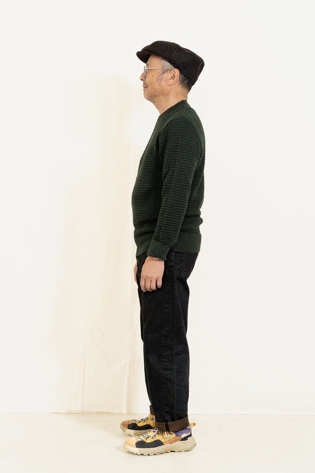 GRP TEC2 L/S Crewneck Sweater in Dark Green