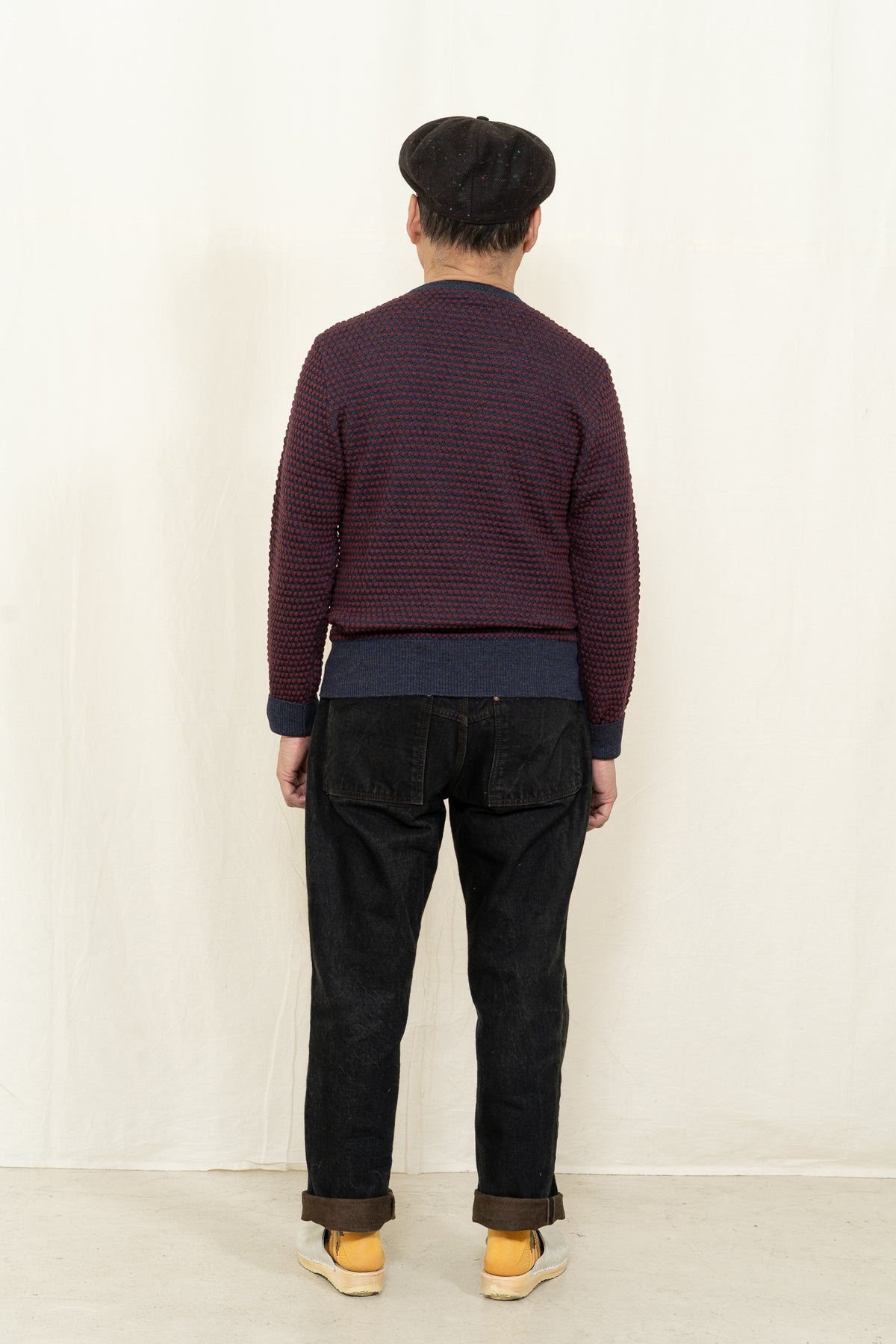 GRP TEC2BIC L/S Crewneck in Blue/Bordeaux