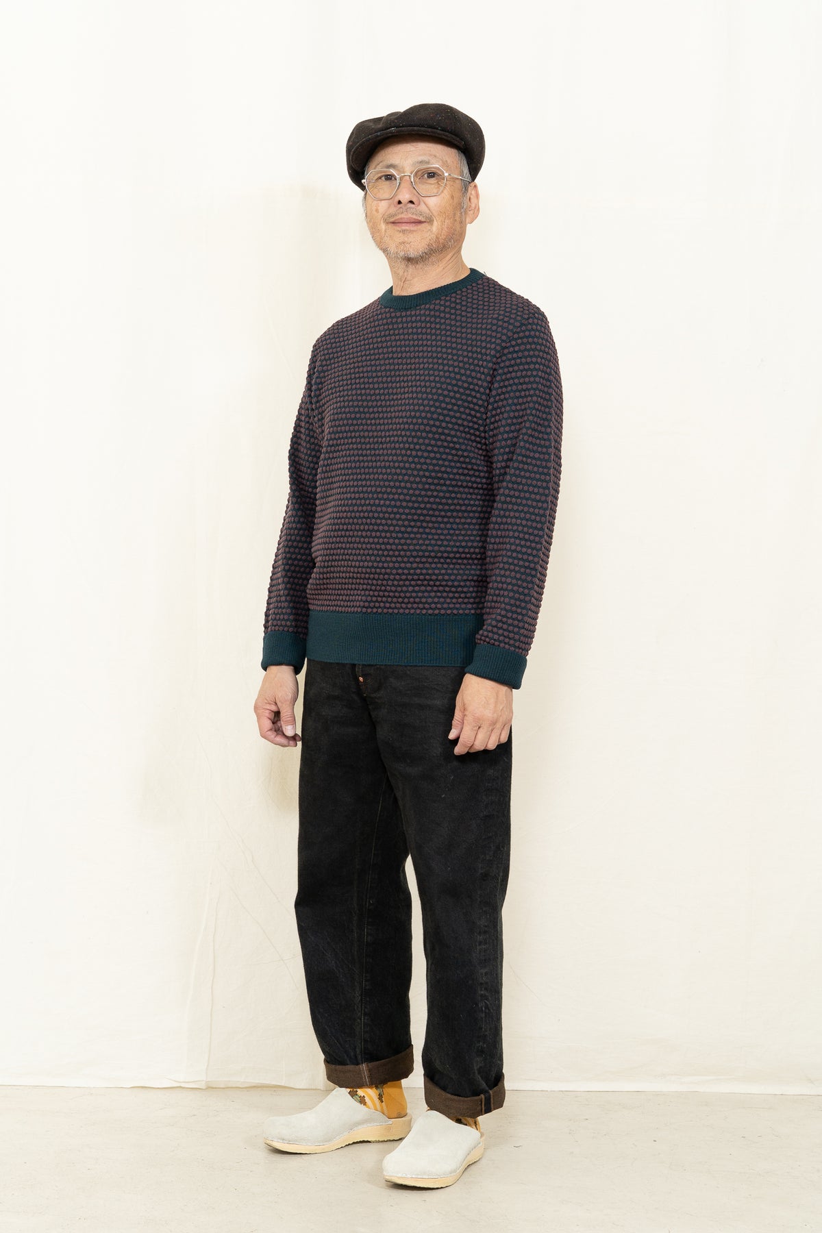 GRP TEC2BIC L/S Crewneck in Green Eggplant