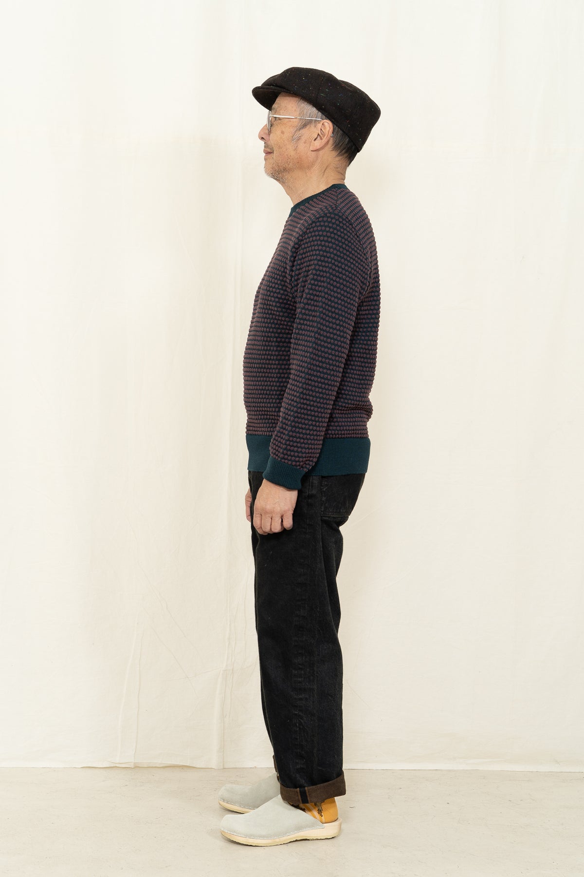 GRP TEC2BIC L/S Crewneck in Green Eggplant