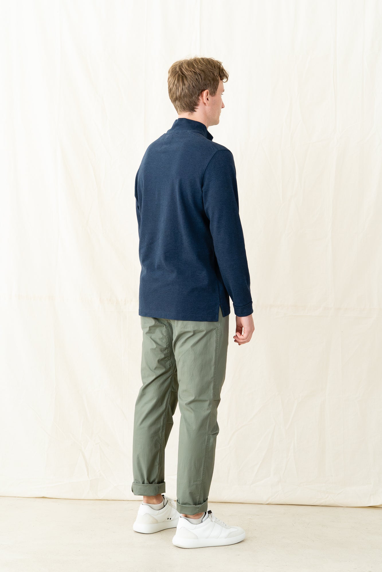 Relwen Pique Button Mock