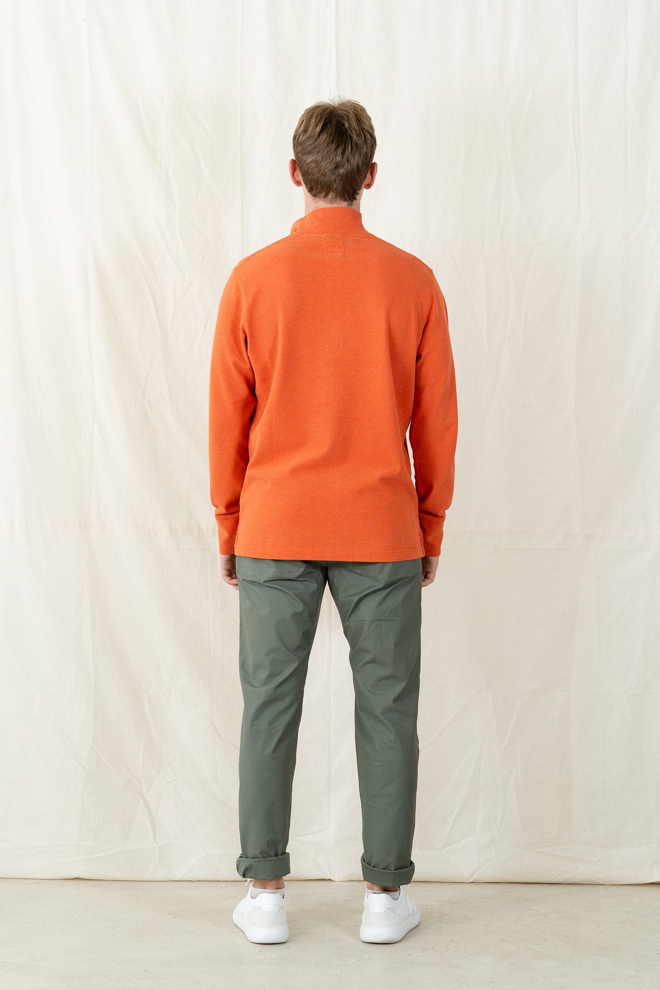 Relwen Pique Button Mock