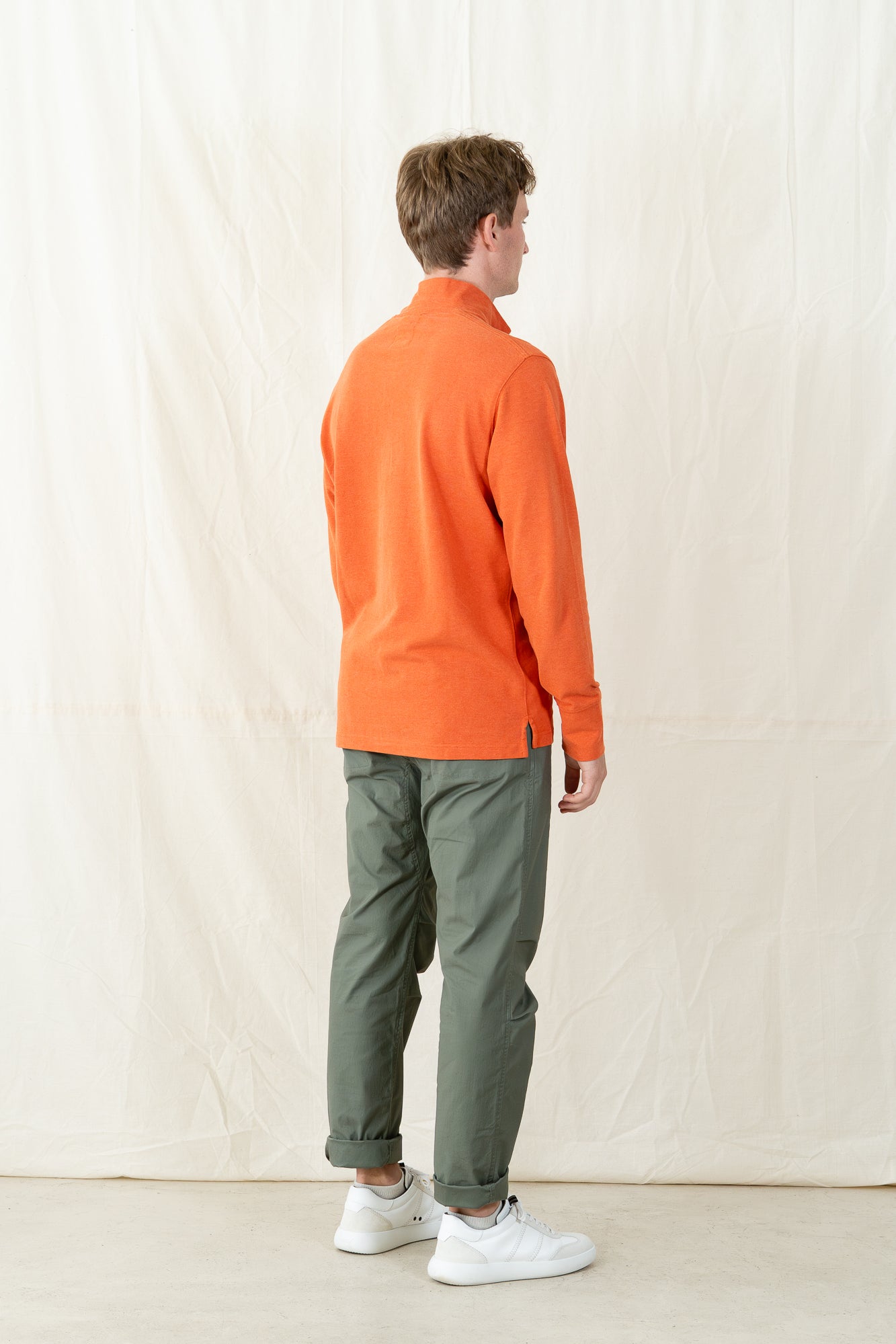 Relwen Pique Button Mock