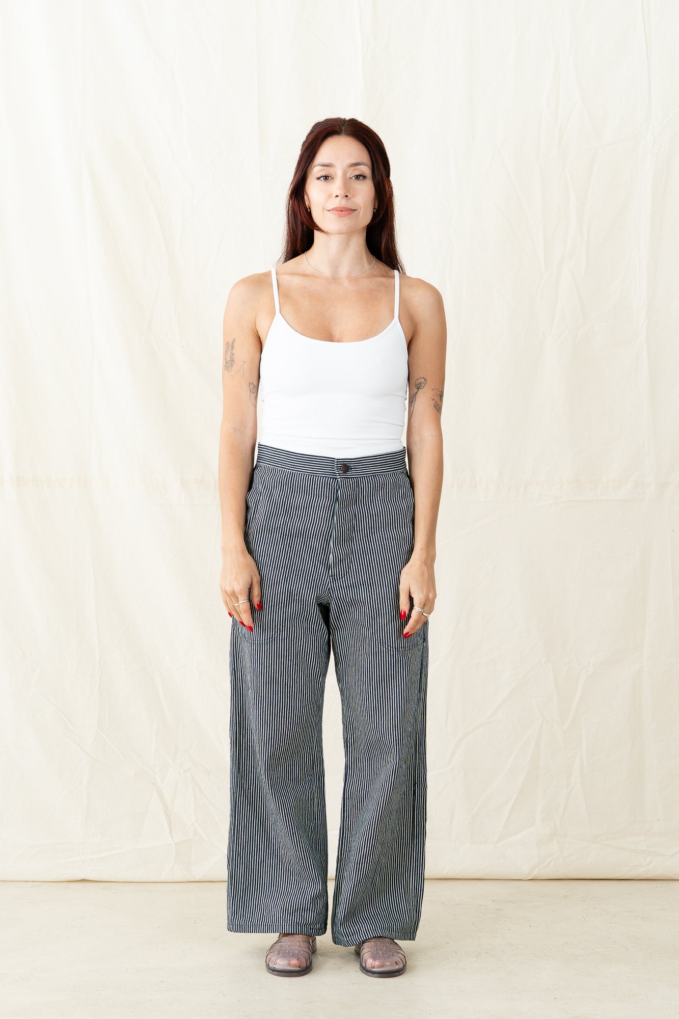 Uqnatu Railroad Stripe Sailor Pant