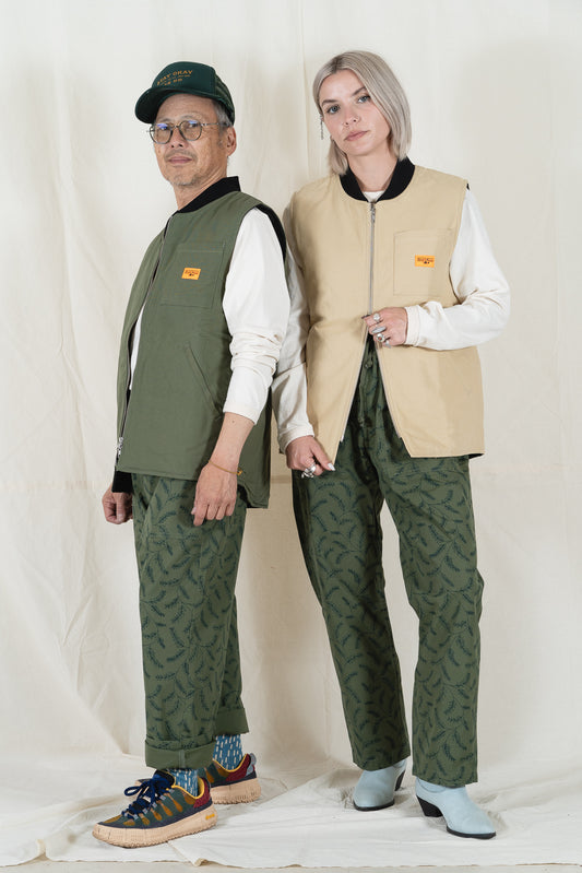 Service Works Padded Work Vest Olive