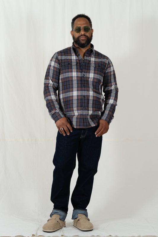 C.O.F. Studio Post Man Shirt Heavy Flannel Check
