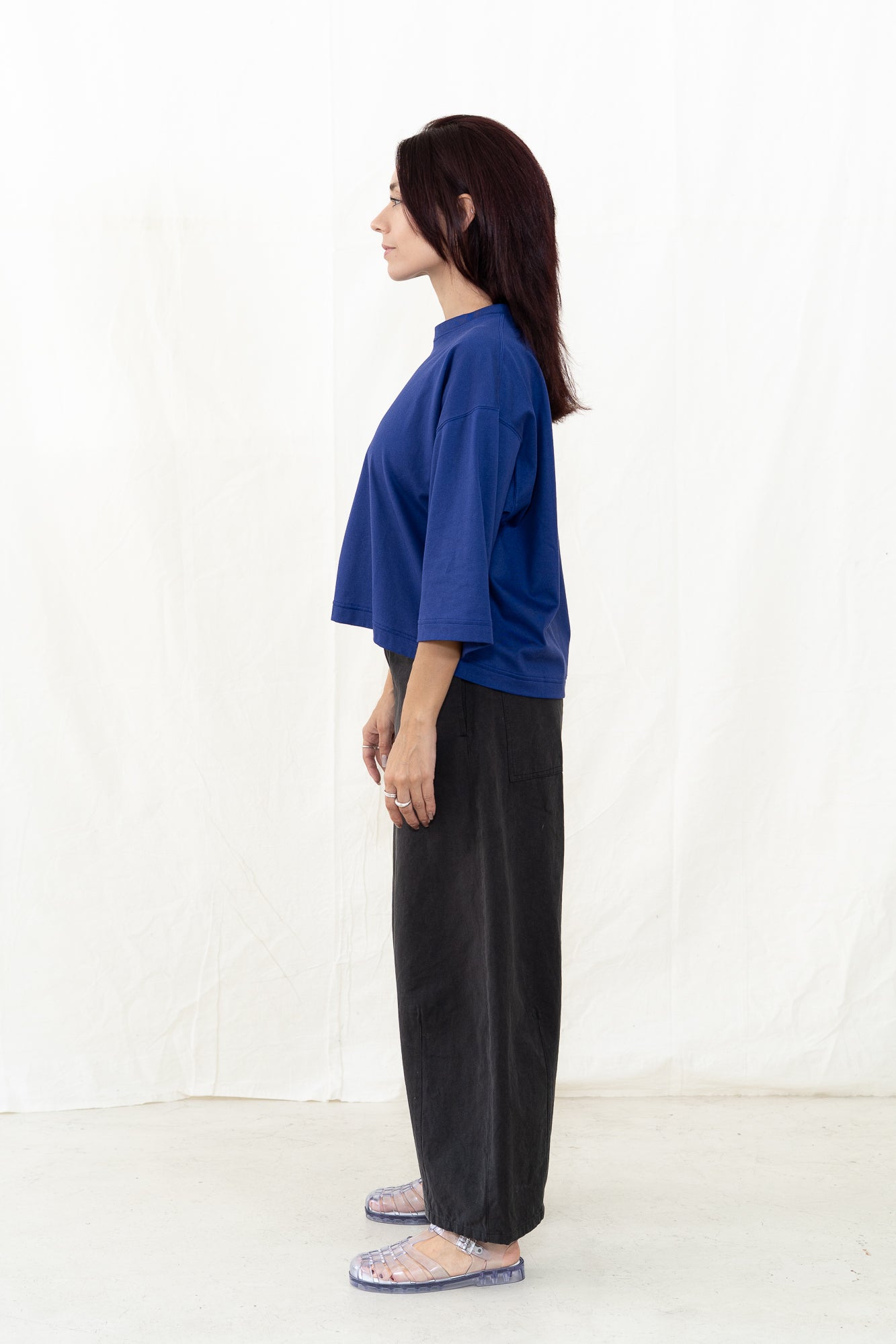 SARAHWEAR Stella Blue Combed Jersey Shirt