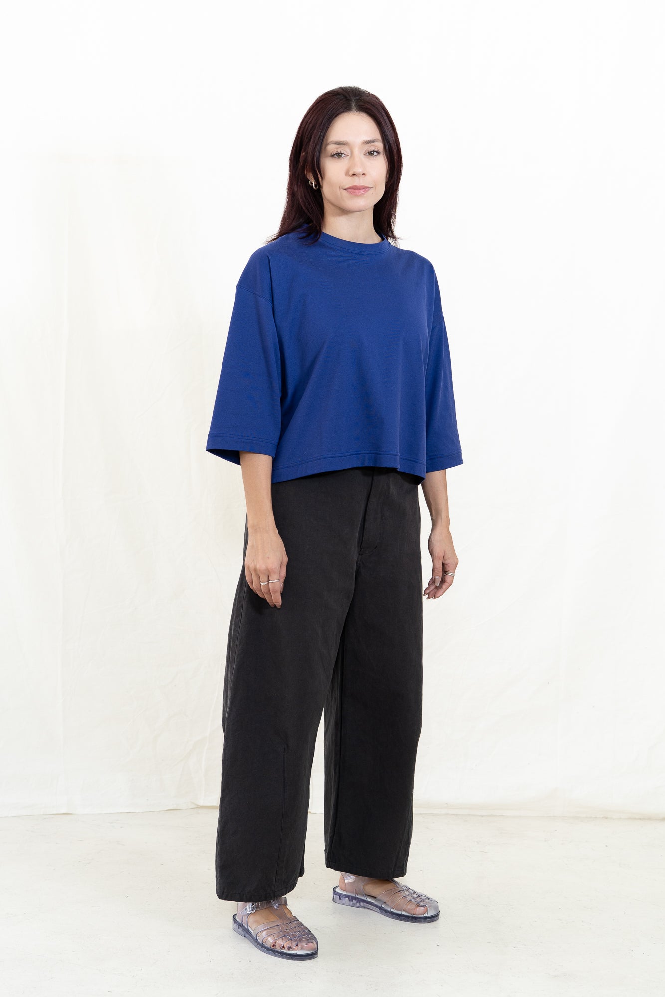 SARAHWEAR Stella Blue Combed Jersey Shirt