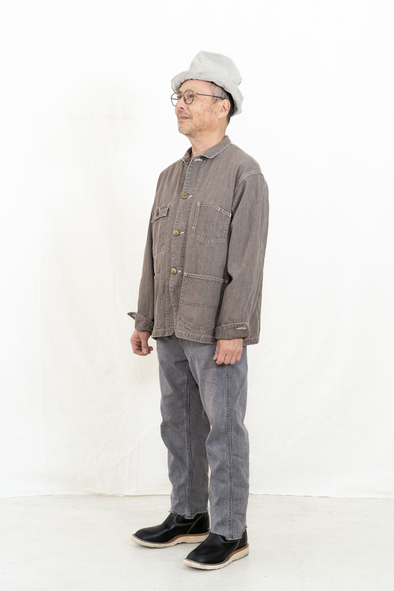Chimala Brown Denim Short Chore Jacket
