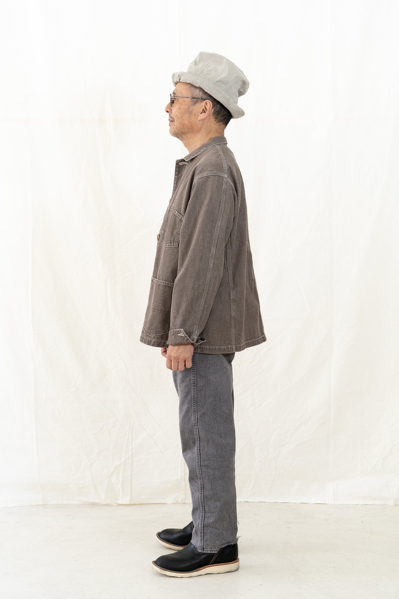 Chimala Brown Denim Short Chore Jacket