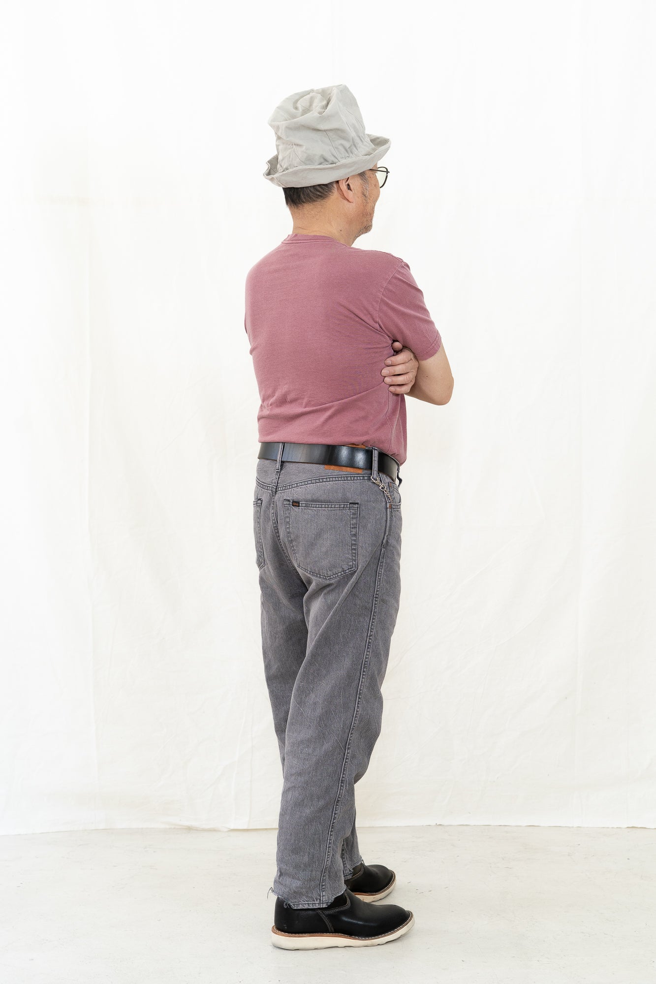 Chimala Pinkish Gray Wide Tapered Cut – AB FITS