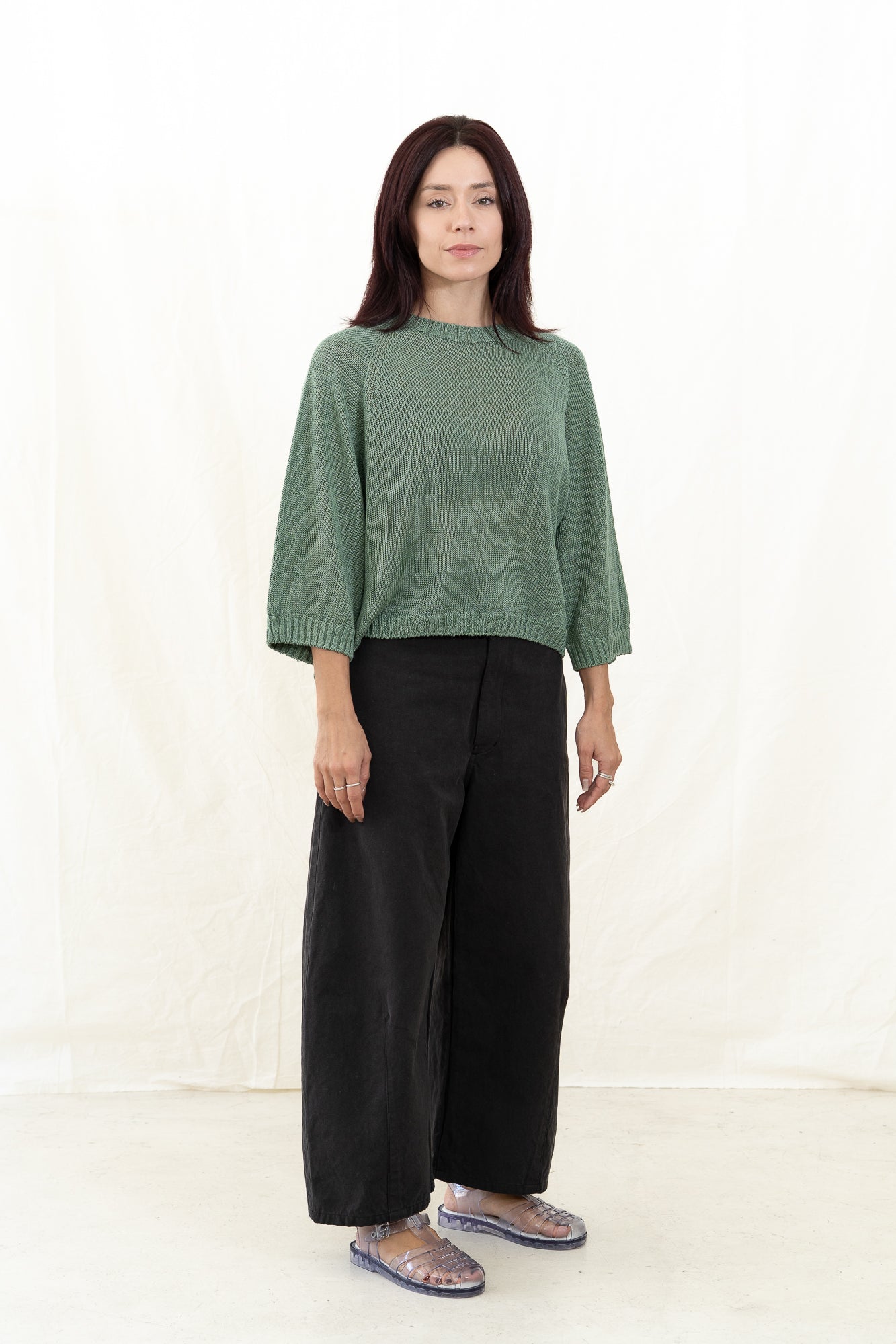 SARAHWEAR Linen Knit Pullover