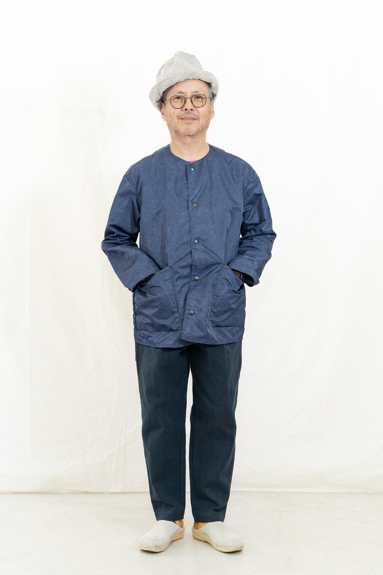 JACKMAN Pigment Collarless Jacket
