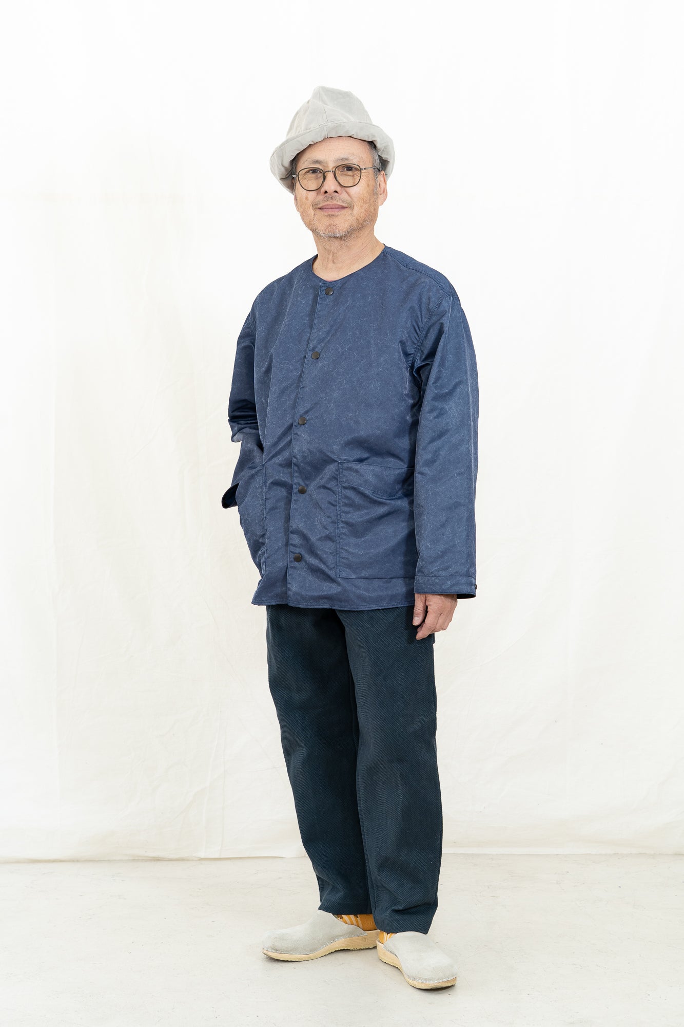 JACKMAN Pigment Collarless Jacket