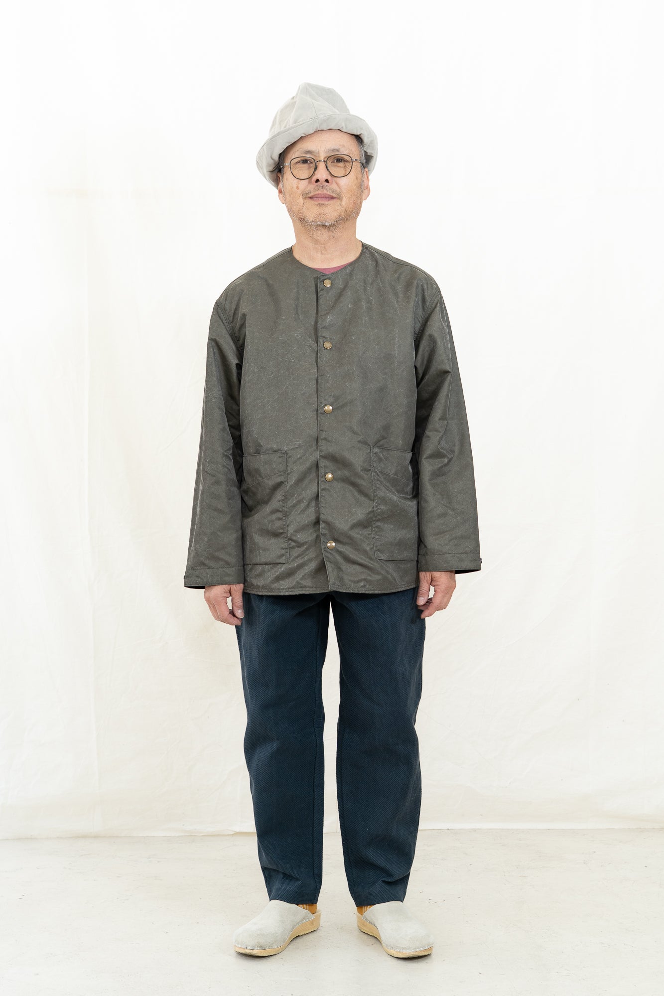 JACKMAN Pigment Collarless Jacket