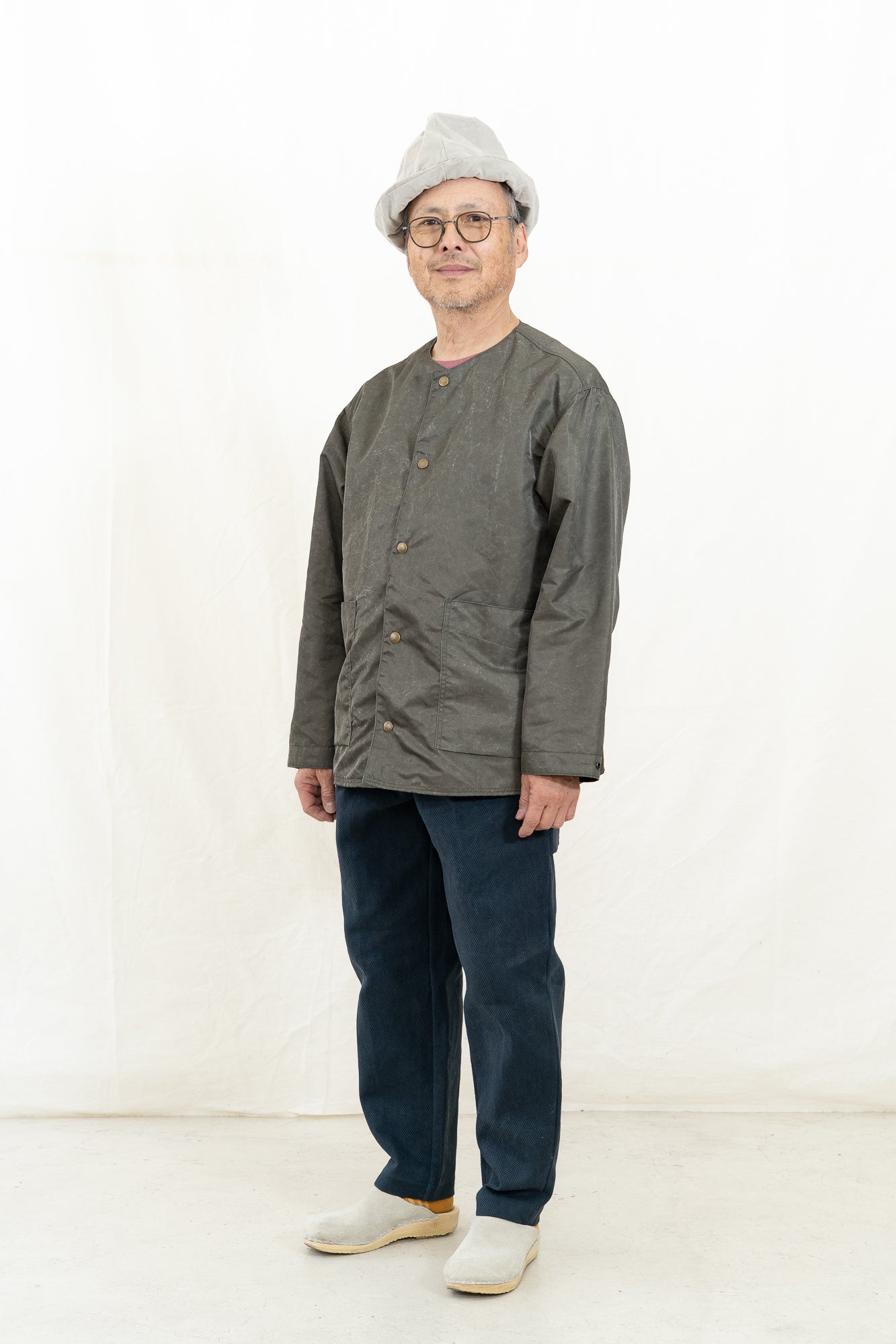 JACKMAN Pigment Collarless Jacket