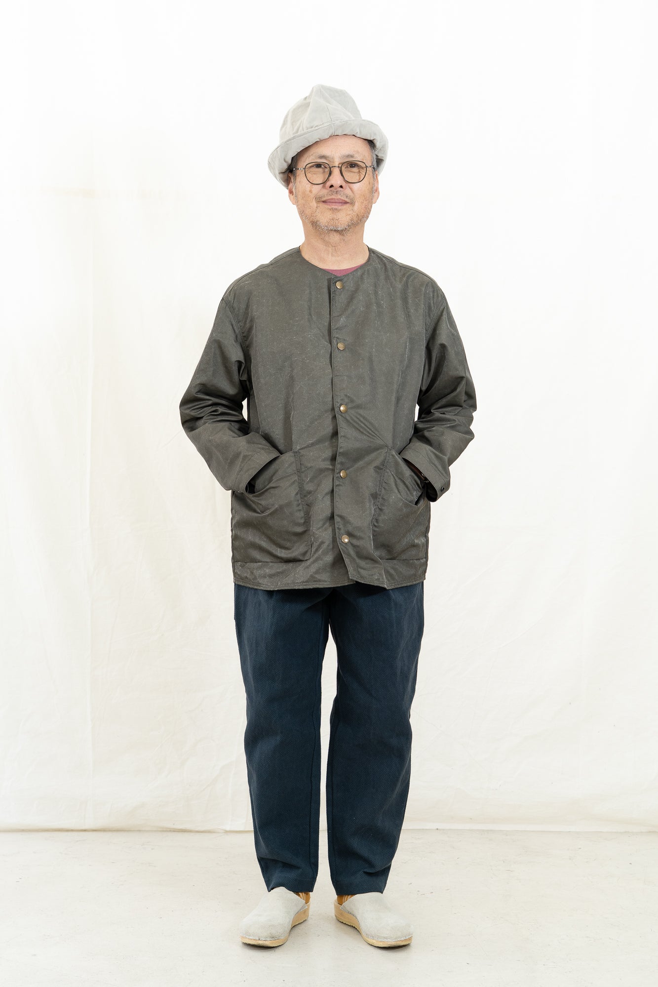 JACKMAN Pigment Collarless Jacket