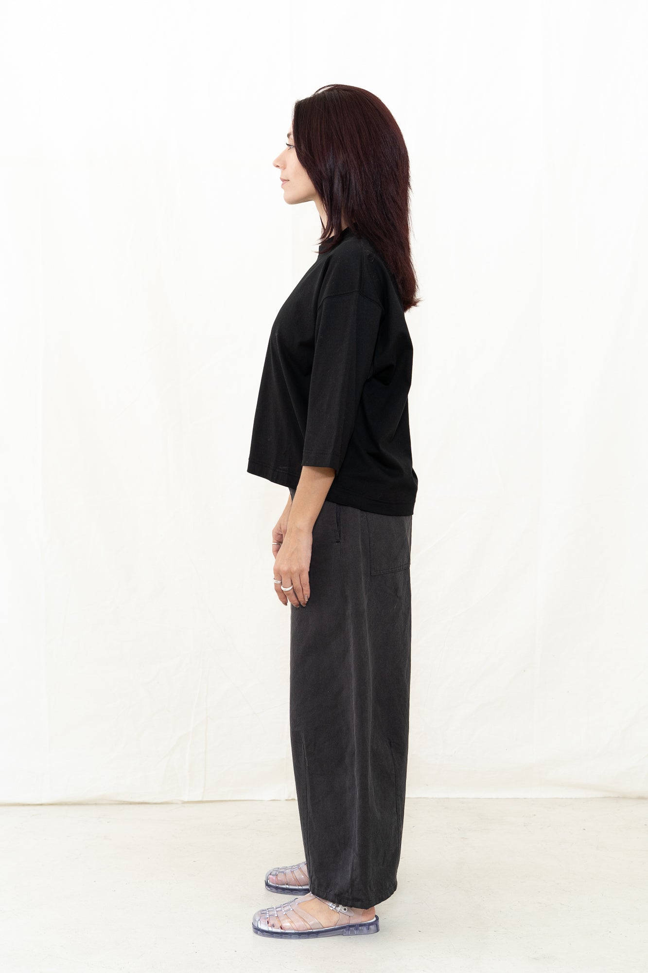 SARAHWEAR Stella Black Jersey Shirt