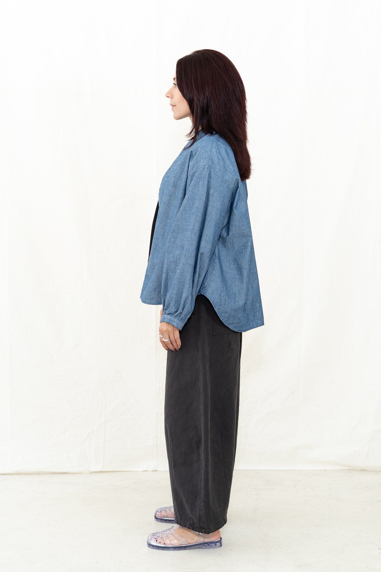 SARAHWEAR Indigo Dungaree Shirt