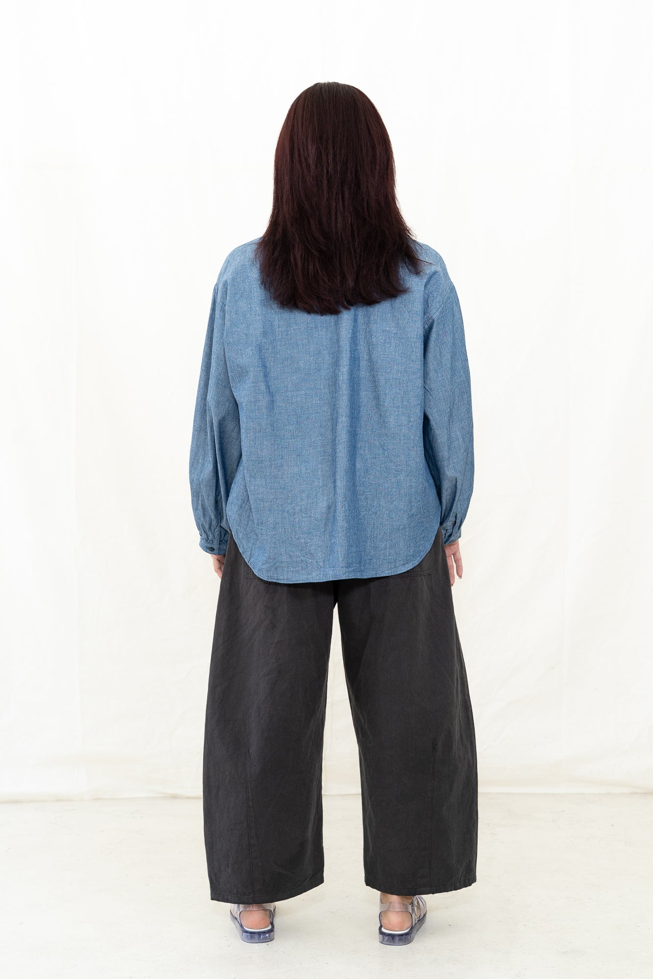 SARAHWEAR Indigo Dungaree Shirt