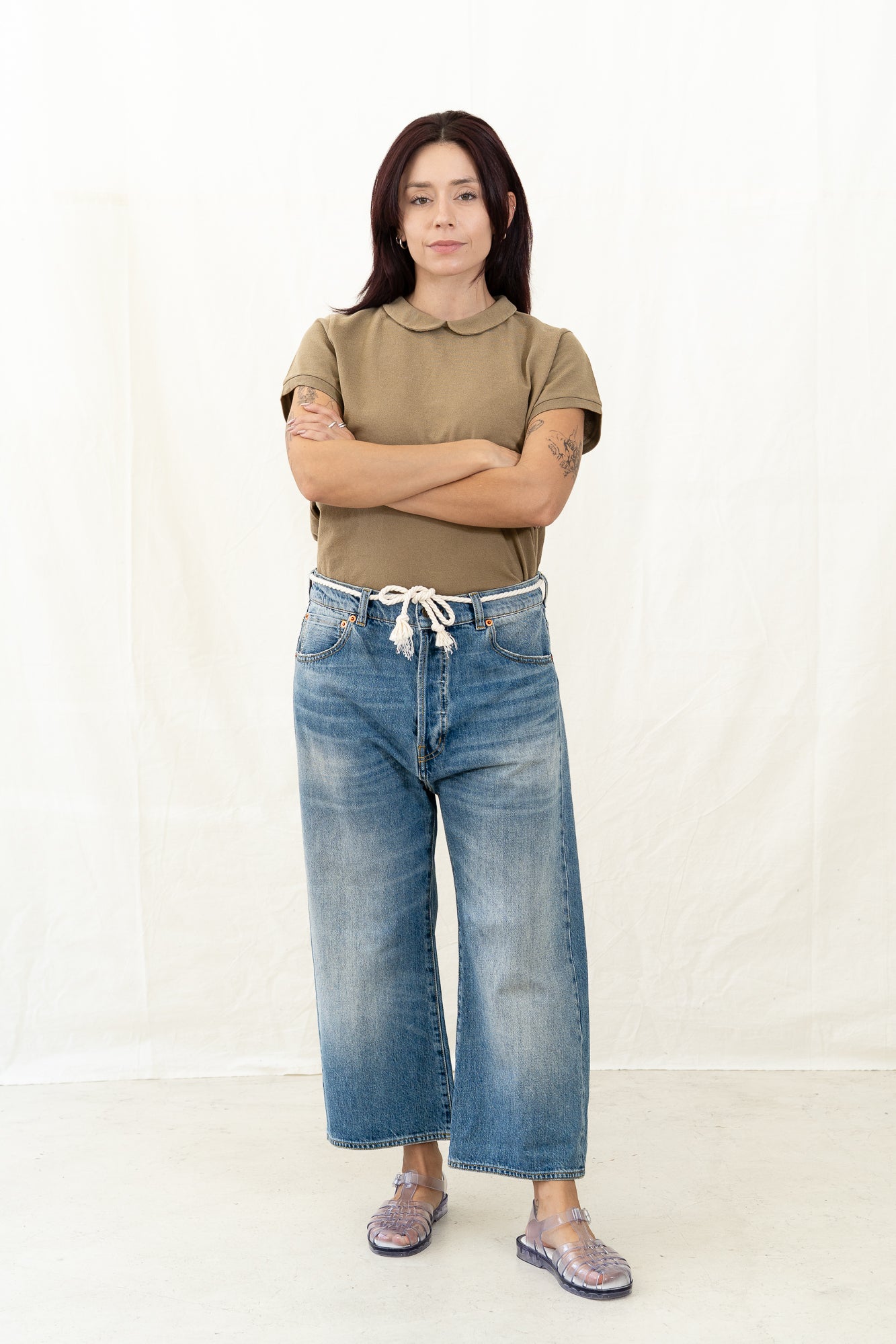 PEPPINO Type 96 50s Selvedge Culotte - Lt Blue