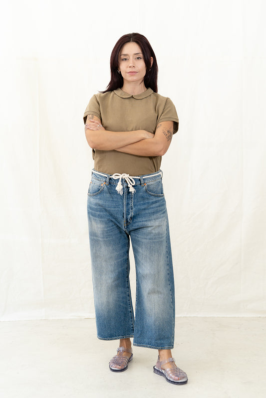 PEPPINO Type 96 50s Selvedge Culotte - Lt Blue