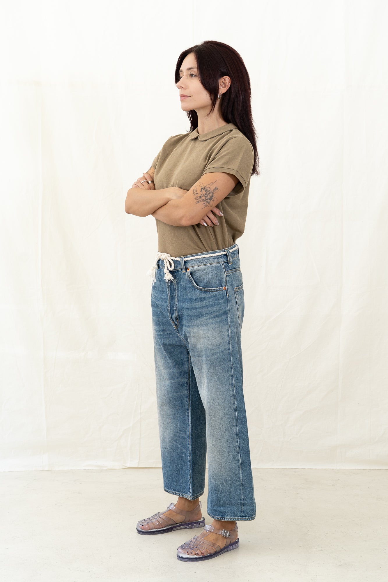 PEPPINO Type 96 50s Selvedge Culotte - Lt Blue