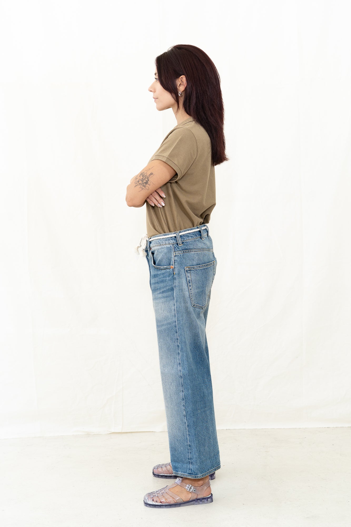 PEPPINO Type 96 50s Selvedge Culotte - Lt Blue
