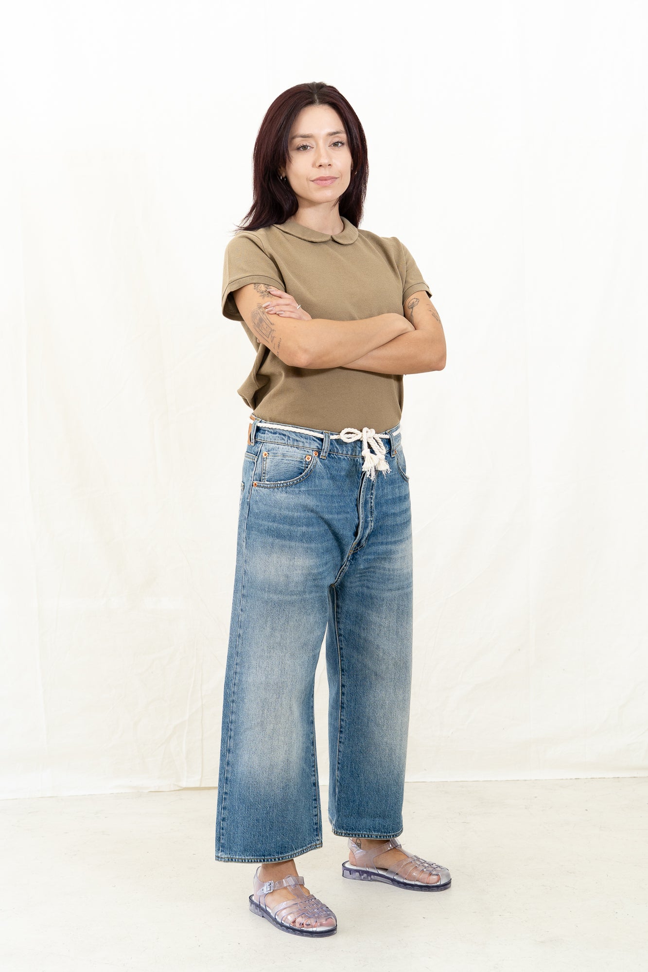 PEPPINO Type 96 50s Selvedge Culotte - Lt Blue